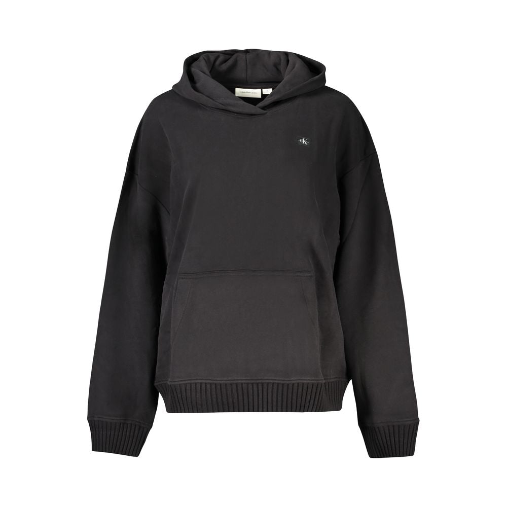 Sweat-shirt Calvin Klein noir en coton pour femme