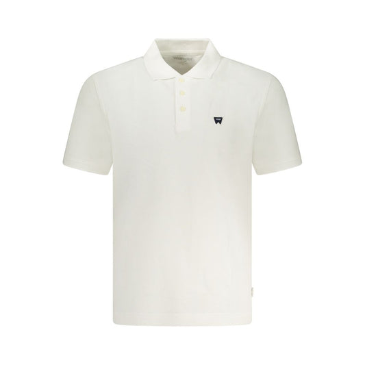 Polo da uomo in cotone bianco Wrangler