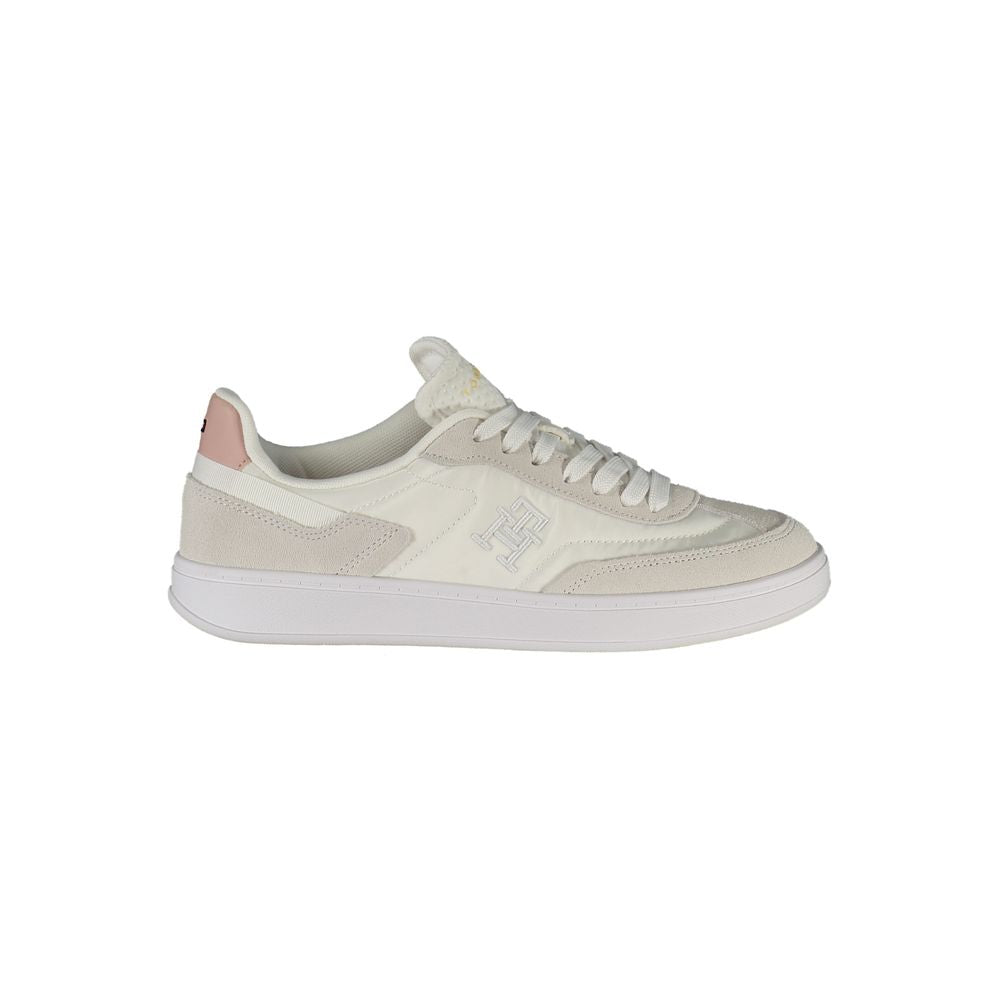 Baskets Tommy Hilfiger blanches en polyuréthane pour femmes