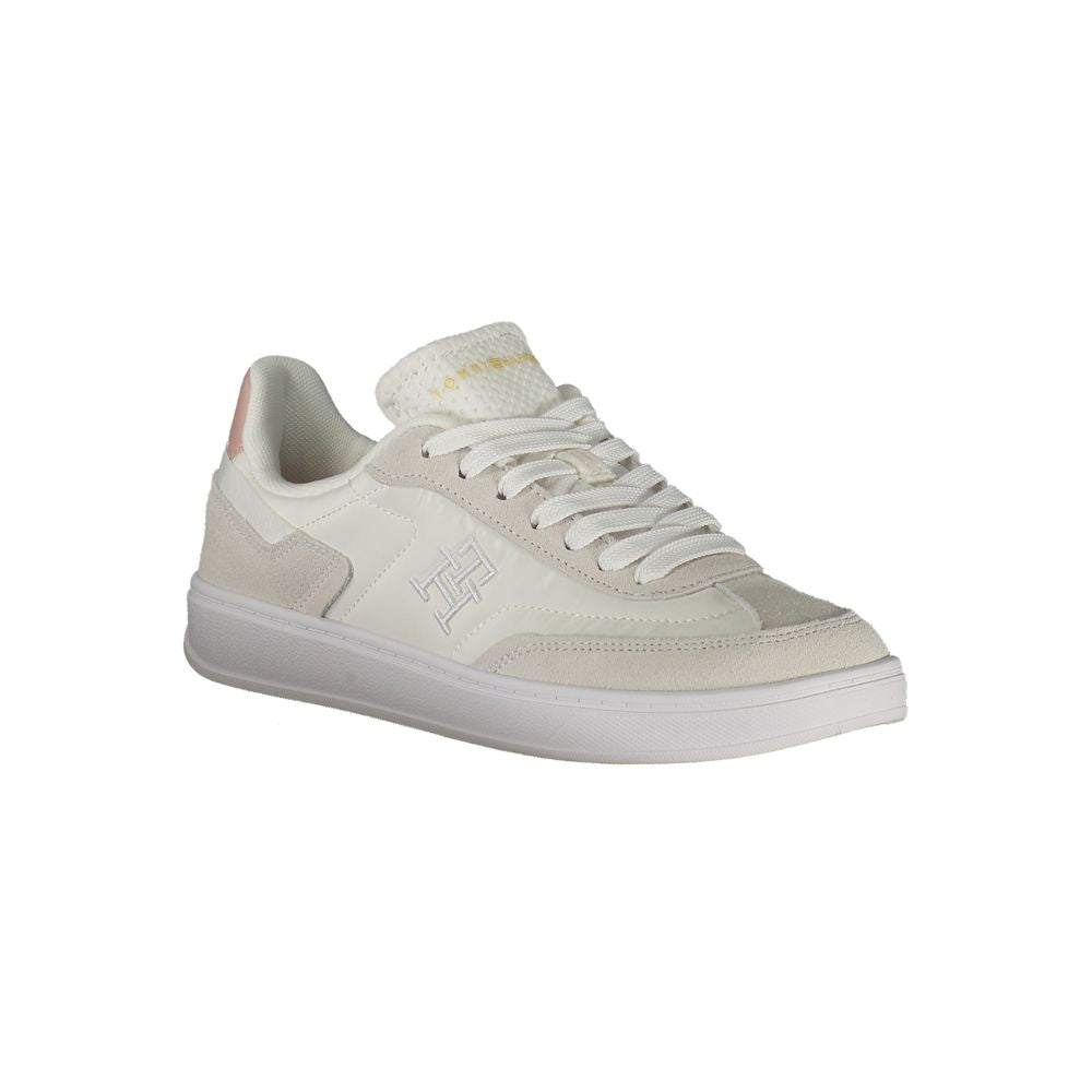 Baskets Tommy Hilfiger blanches en polyuréthane pour femmes