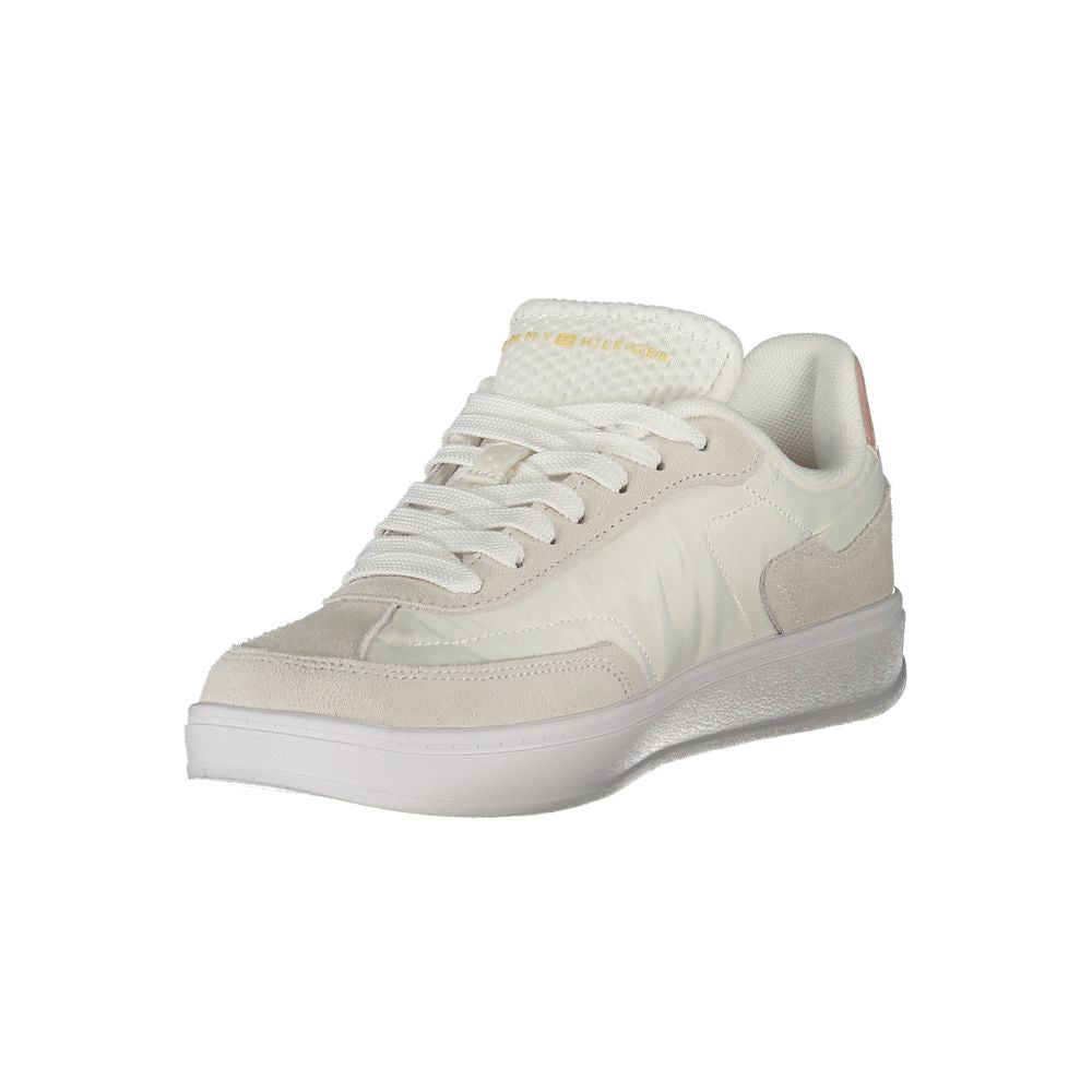 Baskets Tommy Hilfiger blanches en polyuréthane pour femmes