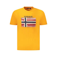 T-shirt da uomo in cotone Napapijri Arancione
