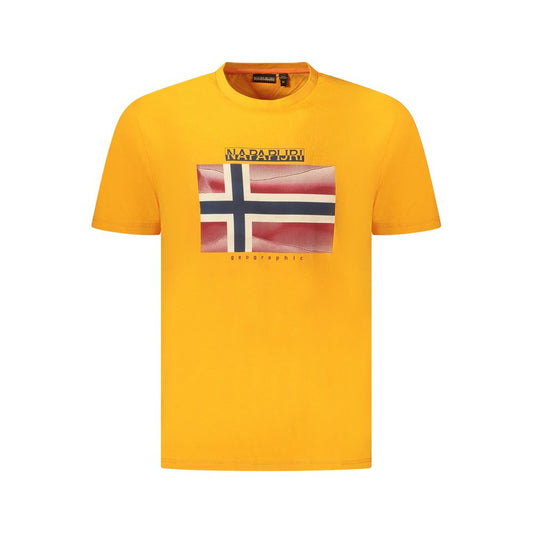 T-shirt da uomo in cotone Napapijri Arancione