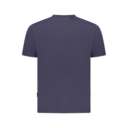 T-Shirt da Uomo Napapijri Blu in Cotone Biologico