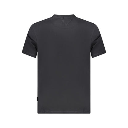 T-shirt da uomo in cotone nero Napapijri