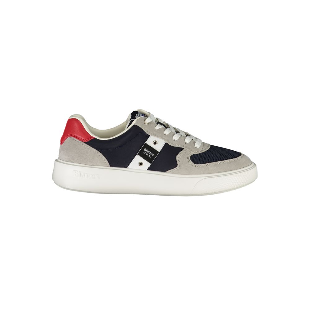 Baskets en polyuréthane bleu Blauer pour hommes