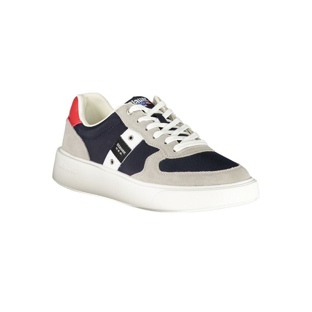 Baskets en polyuréthane bleu Blauer pour hommes