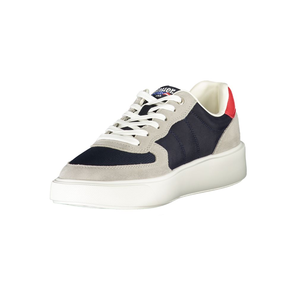 Baskets en polyuréthane bleu Blauer pour hommes