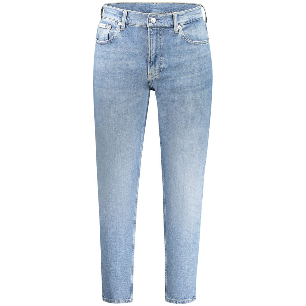 Jeans da uomo Calvin Klein in cotone blu