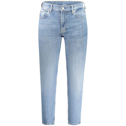 Jeans da uomo Calvin Klein in cotone blu