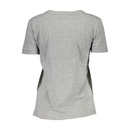 Maglietta da donna in cotone grigio Guss Jeans