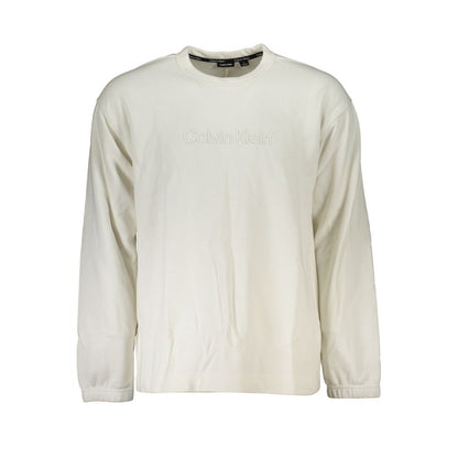 Maglione da uomo in cotone bianco Calvin Klein