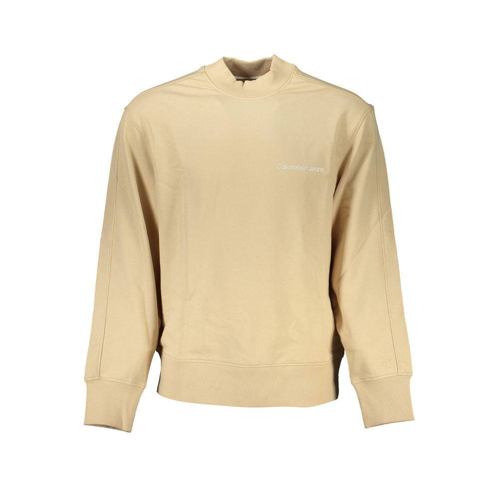 Sweat-shirt Calvin Klein beige en coton pour homme