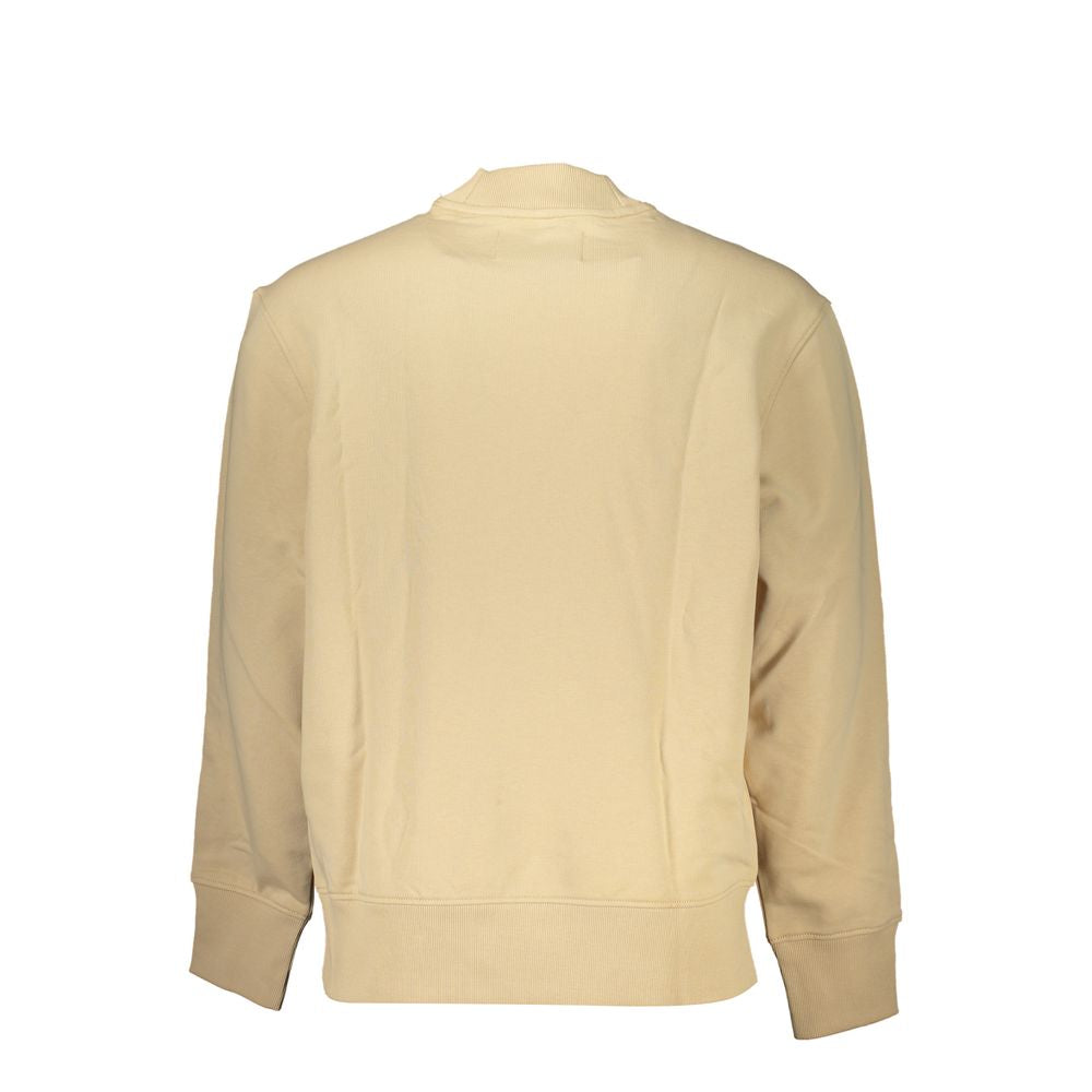 Sweat-shirt Calvin Klein beige en coton pour homme