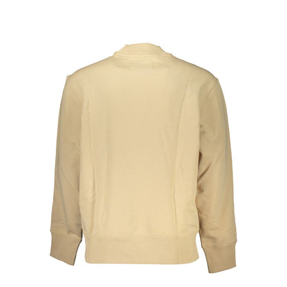 Sweat-shirt Calvin Klein beige en coton pour homme