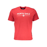 Maglietta da uomo in cotone rosso North Sails