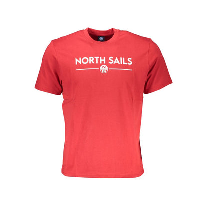 Maglietta da uomo in cotone rosso North Sails