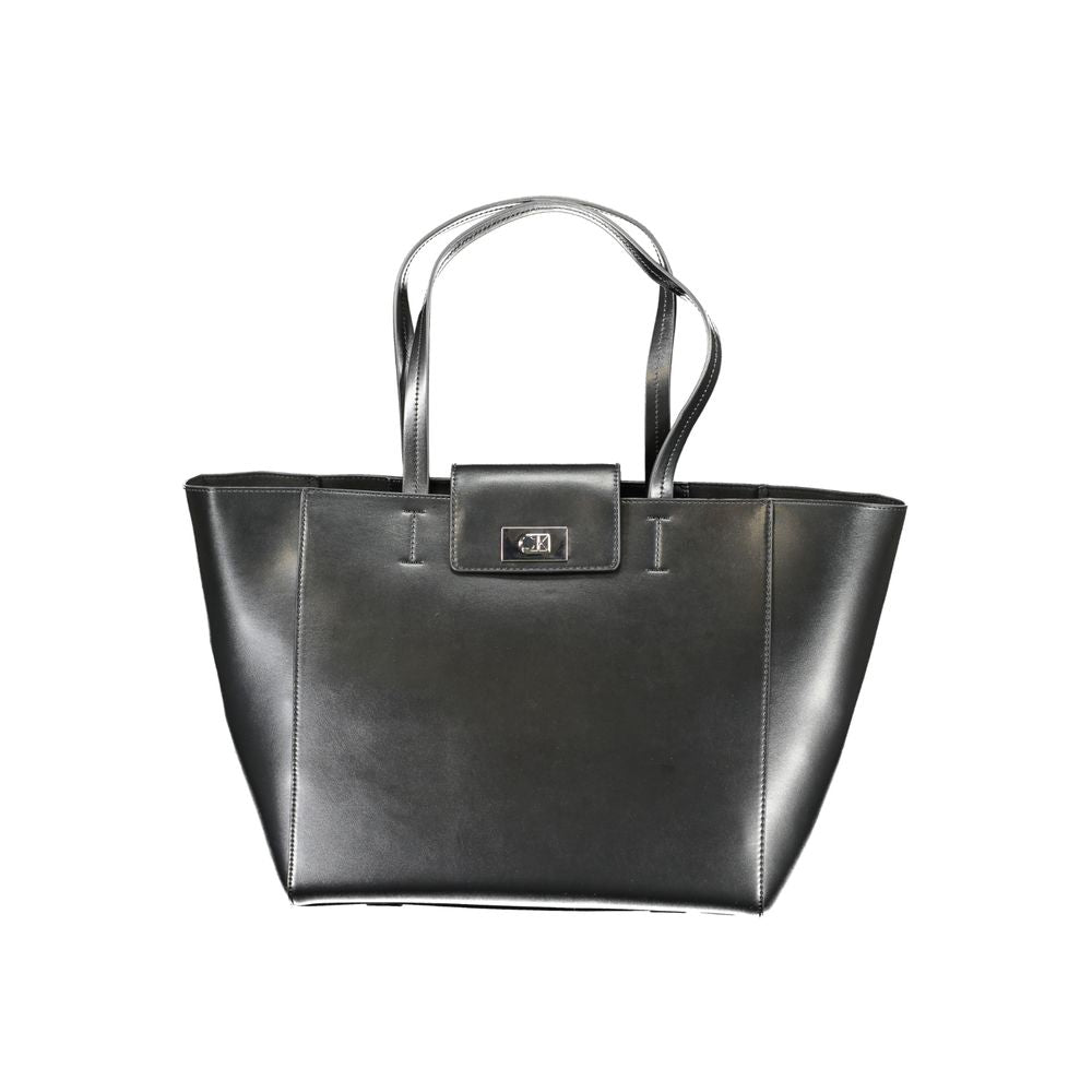 Sac à main Calvin Klein noir en polyester recyclé pour femme
