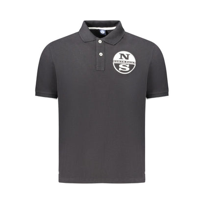 Polo homme North Sails en coton noir