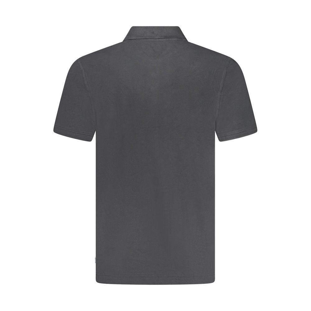 Polo da uomo in cotone nero Wrangler