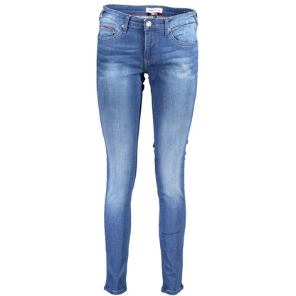 Jeans da donna in cotone blu Tommy Hilfiger