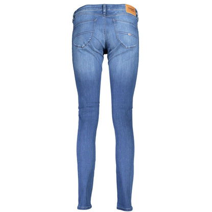 Jeans da donna in cotone blu Tommy Hilfiger