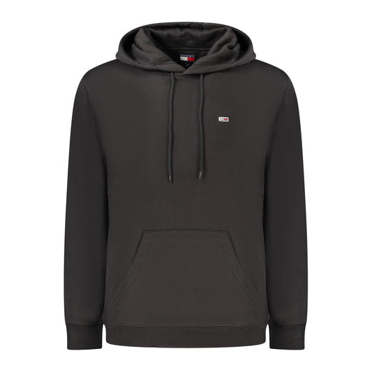 Felpa da uomo in cotone nero Tommy Hilfiger