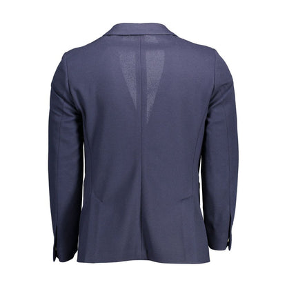 Giacca da uomo in poliestere blu Gant