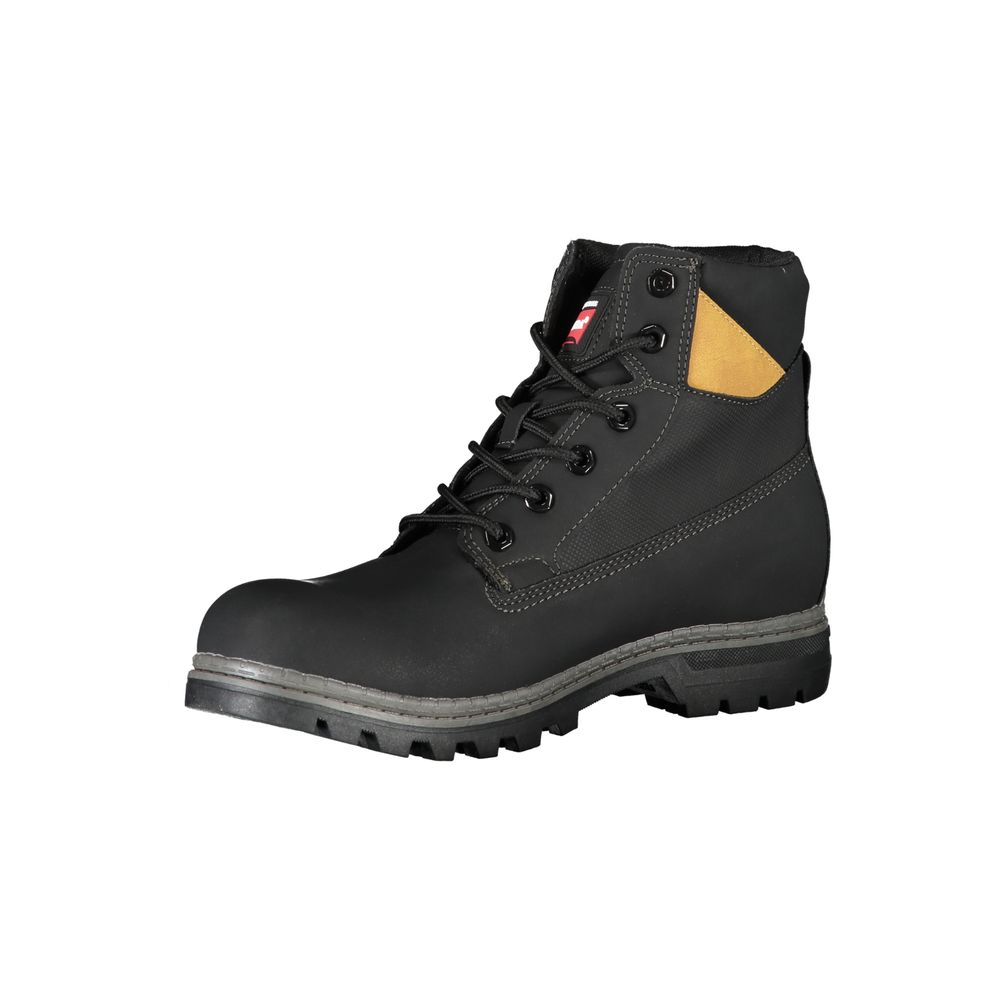 Bottines Carrera noires en polyuréthane pour hommes