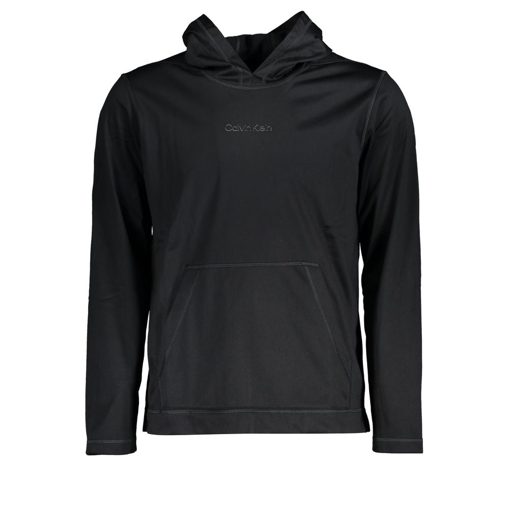 Sweat à capuche Calvin Klein noir en polyester pour homme