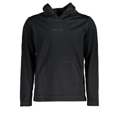 Sweat à capuche Calvin Klein noir en polyester pour homme