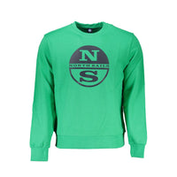 Maglione da uomo in cotone verde North Sails