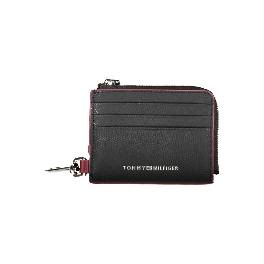 Porte-porte-cartes Tommy Hilfiger en cuir noir pour homme