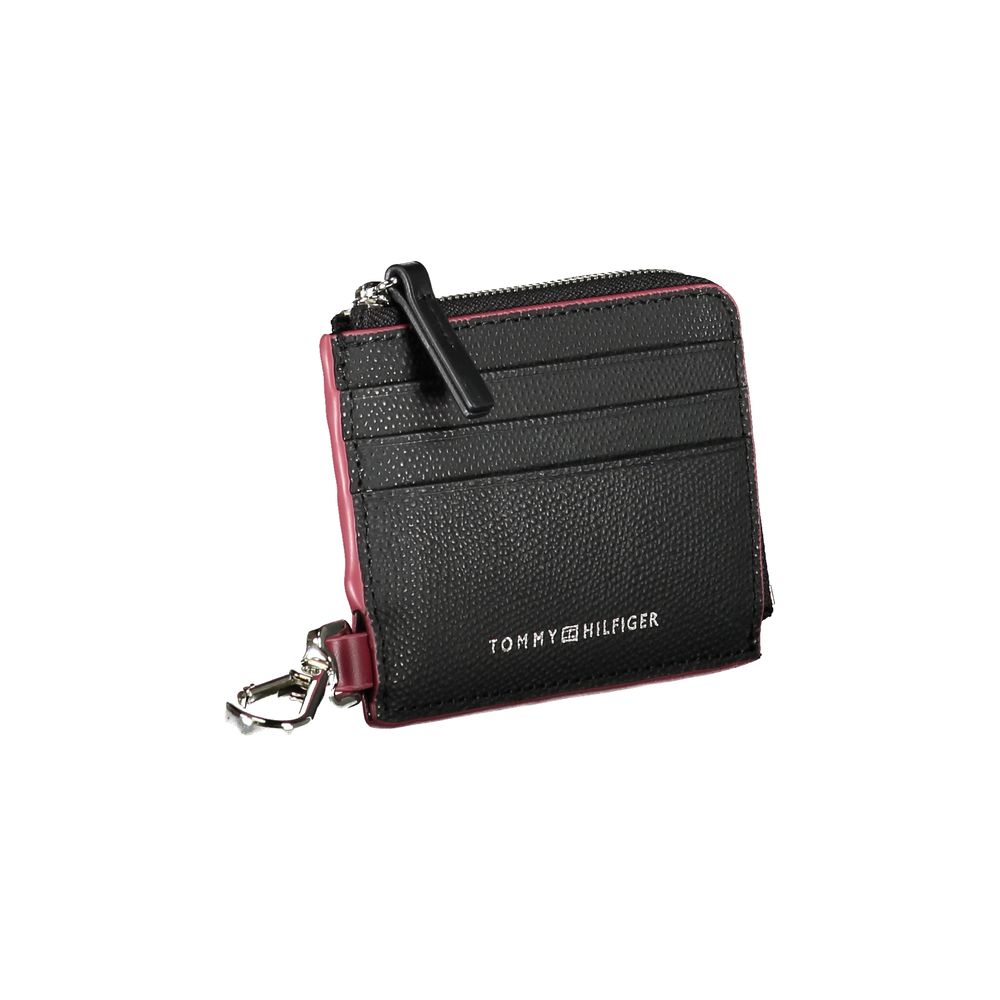 Porte-porte-cartes Tommy Hilfiger en cuir noir pour homme