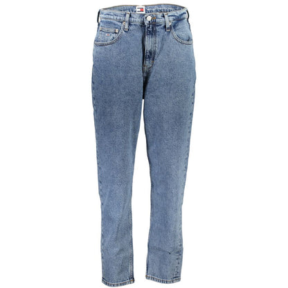 Jeans da donna in cotone blu Tommy Hilfiger