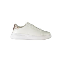 Baskets Calvin Klein en cuir blanc pour femme