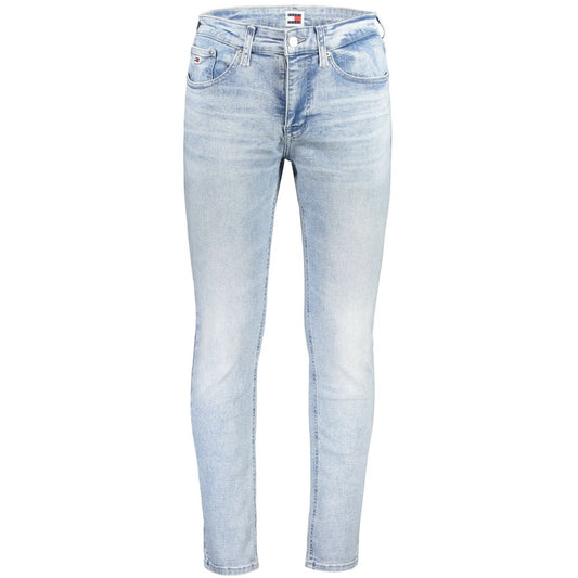 Jeans affusolati da uomo in cotone Azzurro di Tommy Hilfiger