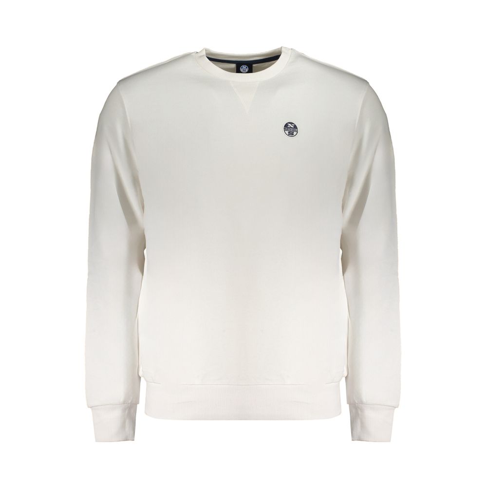 Felpa da uomo in cotone bianco North Sails