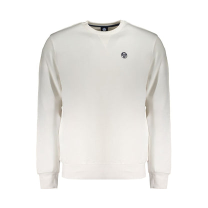 Felpa da uomo in cotone bianco North Sails
