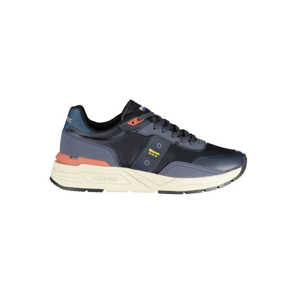Baskets en polyuréthane bleu Blauer pour hommes
