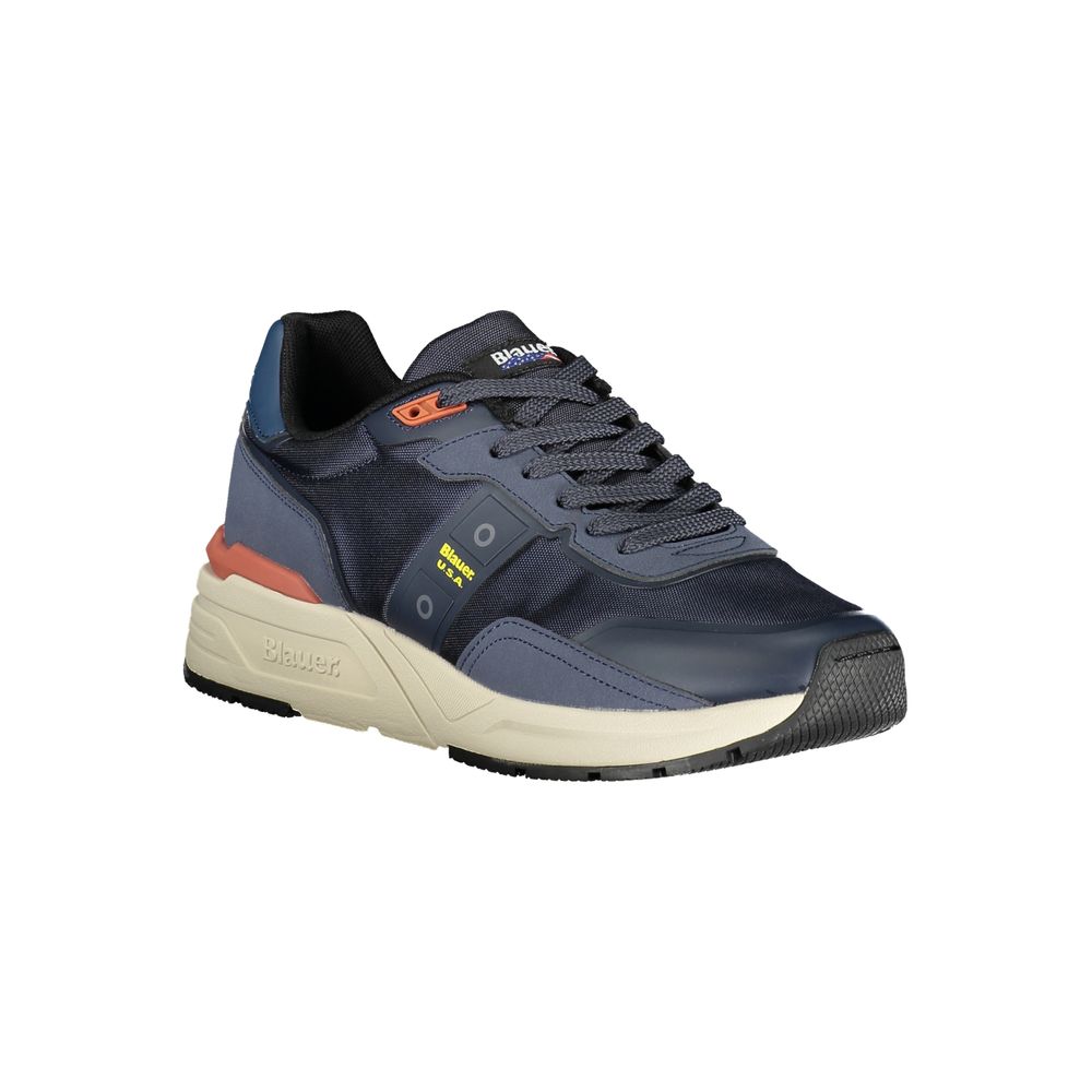 Baskets en polyuréthane bleu Blauer pour hommes