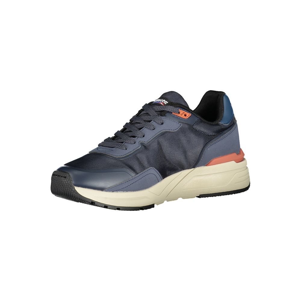 Baskets en polyuréthane bleu Blauer pour hommes