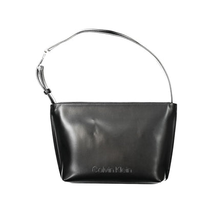Borsa a tracolla da donna in poliestere nero Calvin Klein