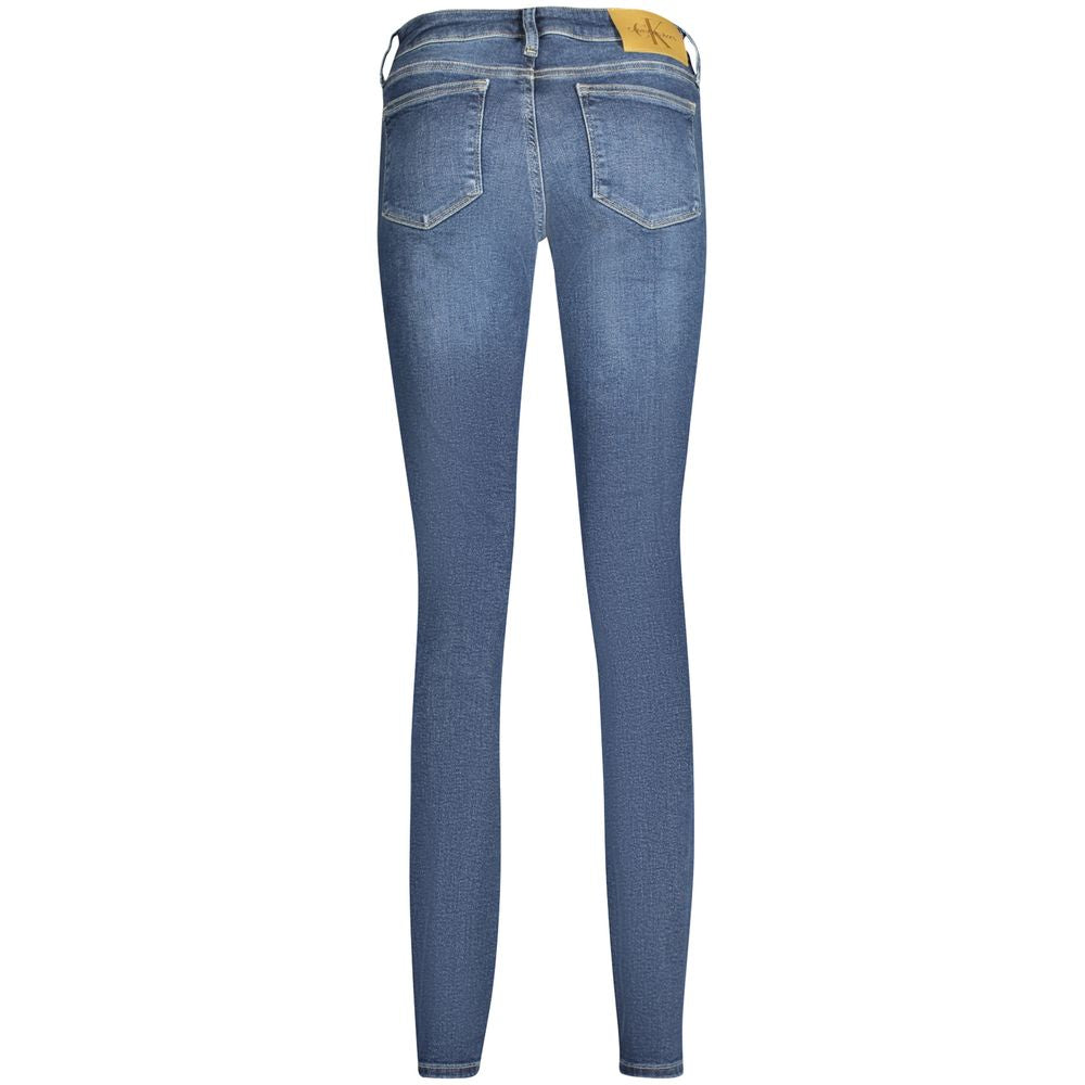 Jean Calvin Klein Blu en coton pour femme