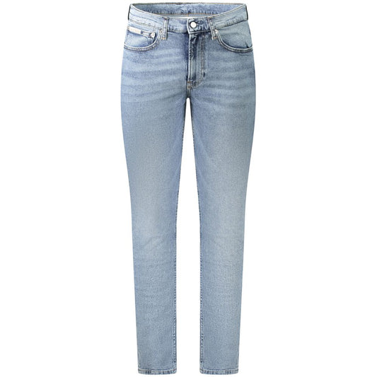 Jeans da uomo in cotone azzurro Calvin Klein
