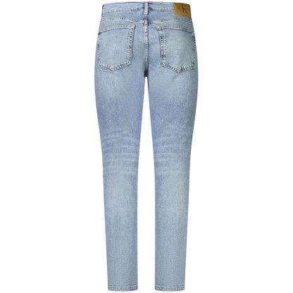 Jeans da uomo in cotone azzurro Calvin Klein