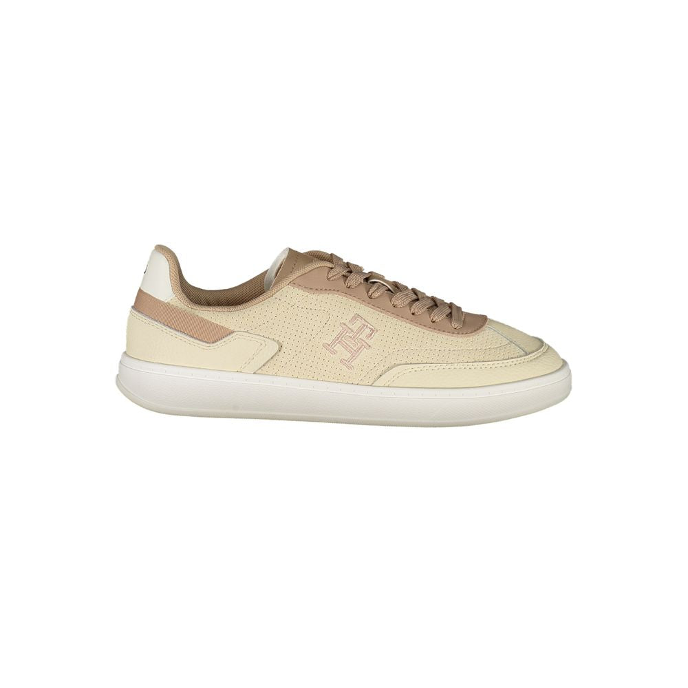 Baskets Tommy Hilfiger beiges en polyuréthane pour femme