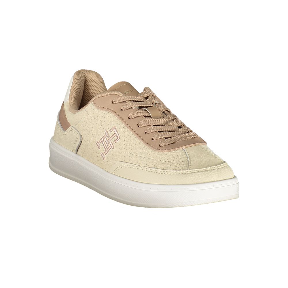 Baskets Tommy Hilfiger beiges en polyuréthane pour femme