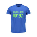 Maglietta da uomo in cotone Diesel Blu