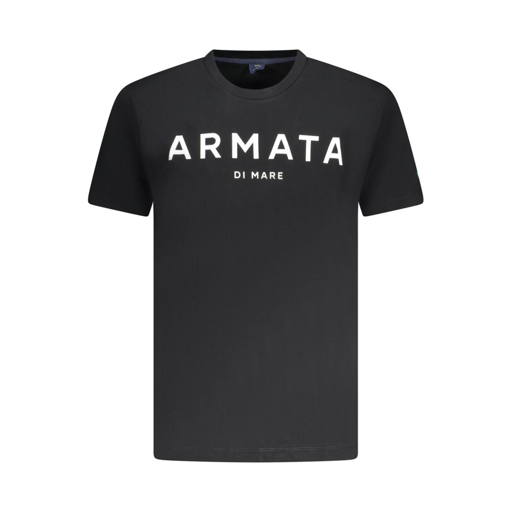T-shirt da uomo Armata Di Mare in cotone nero
